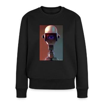 Robot Future Technology Science Android - Pull Premium bio Femme - noir - Devant - Julia (174cm)