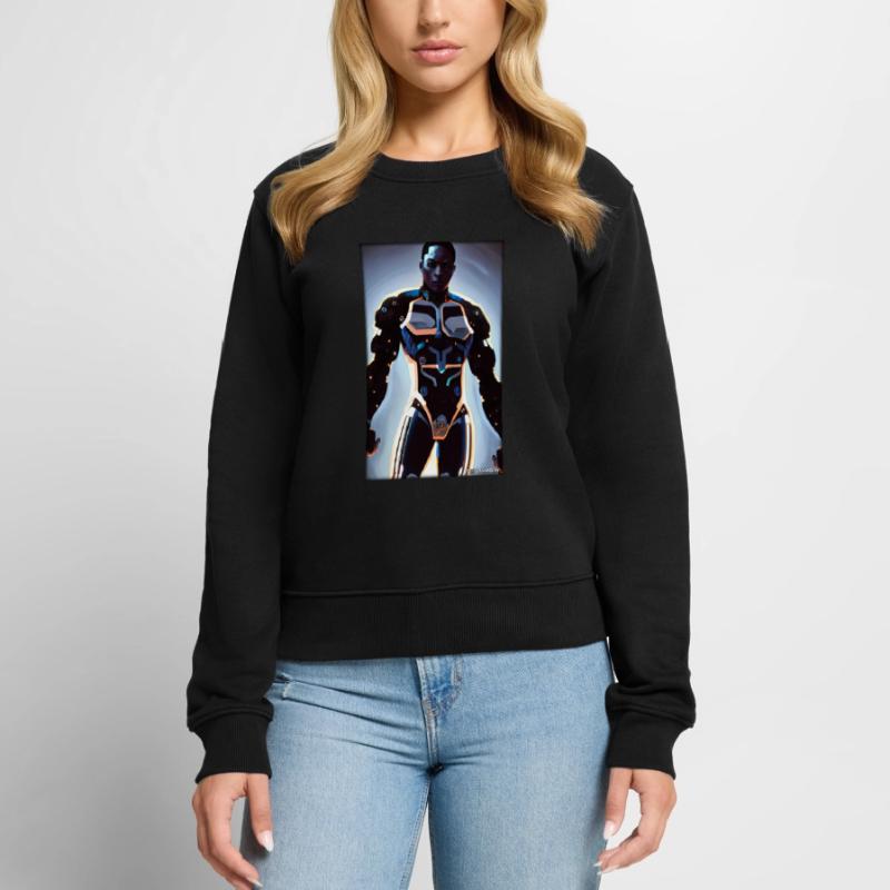 Cyborg Man Future Sci-Fi Machine Technology Pull Premium bio Femme