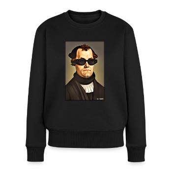 Martin Luther Sunglasses Religion Church - Pull Premium bio Femme - noir - Devant - Julia (174cm)