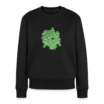 Pesitzide Landwirtschaft landwird bauer agrar grün - Frauen Premium Bio Pullover - Schwarz - Vorne - Julia (174cm)