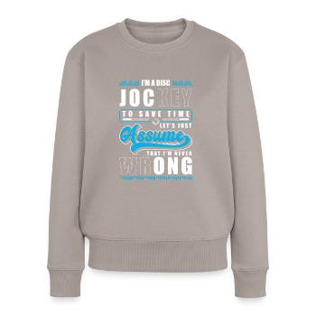 DJ Entertainment House Sound - Women's Premium Organic Jumper - taupe - Front - Julia (174cm)