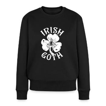 Irish Goth St Patrick's Day - Pull Premium bio Femme - noir - Devant - Julia (174cm)