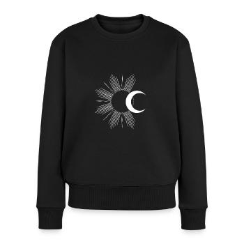 Moon Luna Moon Namaste Sun Yoga - Women's Premium Organic Jumper - black - Front - Julia (174cm)
