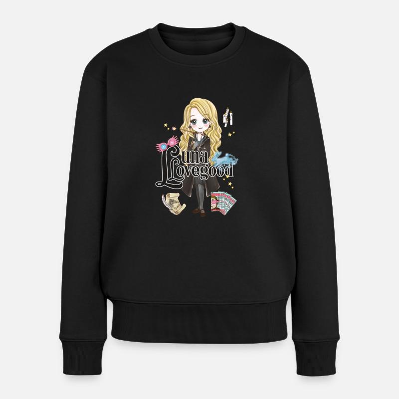 Harry Potter Luna Lovegood - Frauen Premium Bio Pullover - Schwarz