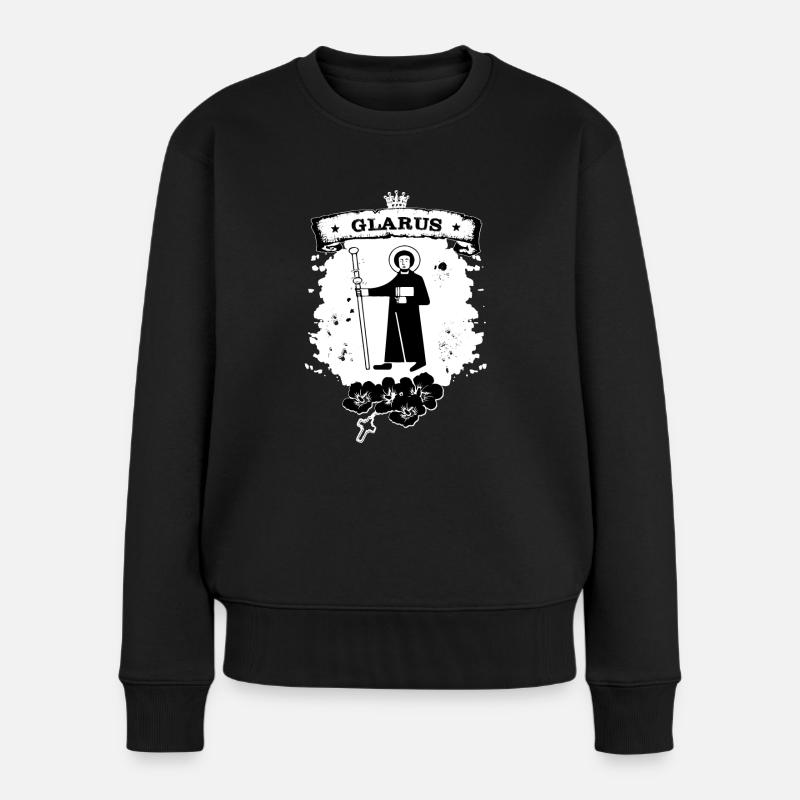 Glarus - Frauen Premium Bio Pullover - Schwarz