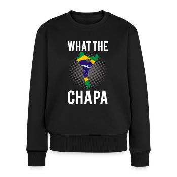 Ginga Capoeira für brasilianische Kampfsportarten - Frauen Premium Bio Pullover - Schwarz - Vorne - Julia (174cm)