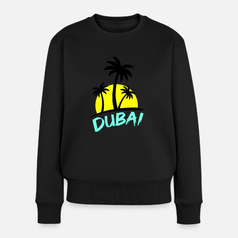 dubai - Frauen Premium Bio Pullover - Schwarz