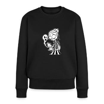 Scary Girls serviert Tee - Frauen Premium Bio Pullover - Schwarz - Vorne - Julia (174cm)