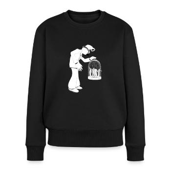 Dago dans " La cage aux fous " - Pull Premium bio Femme - noir - Devant - Julia (174cm)