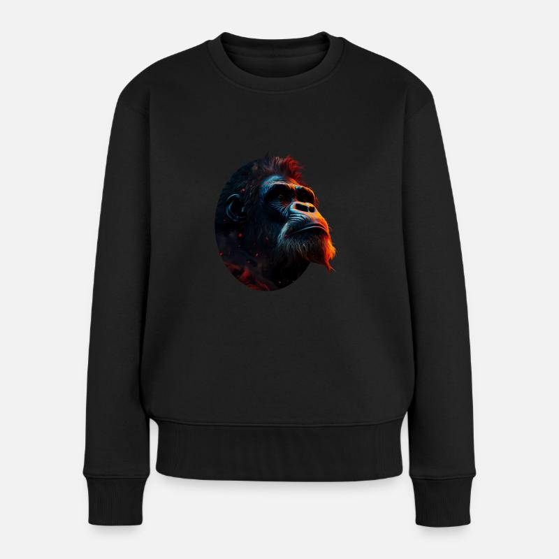 Gorille - Pull Premium bio Femme - noir