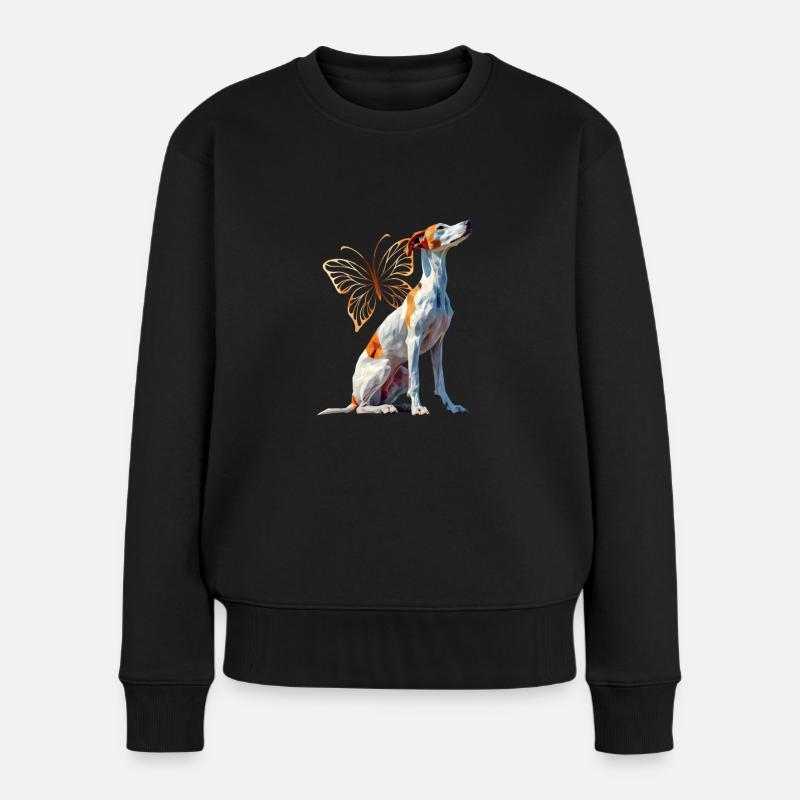 Greyhound - Women's Premium Organic Jumper - black