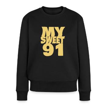 Sweet 91 - Women's Premium Organic Jumper - black - Front - Julia (174cm)