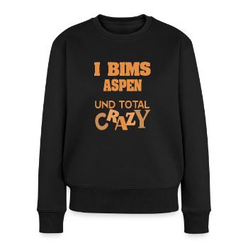 Aspen comme prénom - Pull Premium bio Femme - noir - Devant - Julia (174cm)