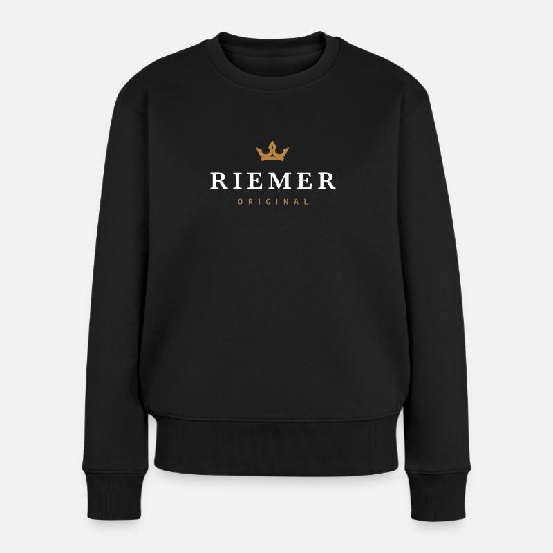 Riemer Original Familienlogo - Frauen Premium Bio Pullover - Schwarz