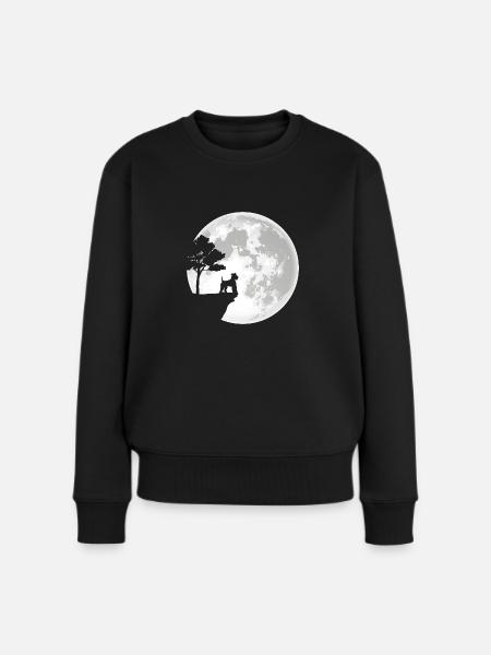 Airdale Terrier Mond - Frauen Premium Bio Pullover - Schwarz