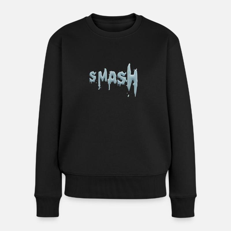 Smash - Frauen Premium Bio Pullover - Schwarz