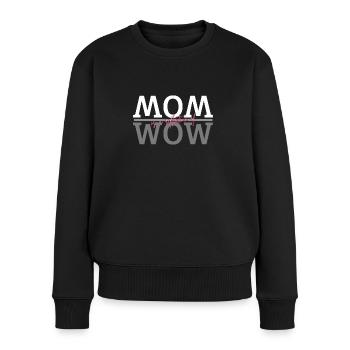 cool gift for mom for Mother's Day - Women's Premium Organic Jumper - black - Front - Julia (174cm)