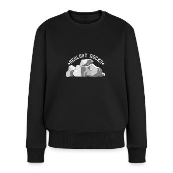 Geologe - Frauen Premium Bio Pullover - Schwarz - Vorne - Julia (174cm)