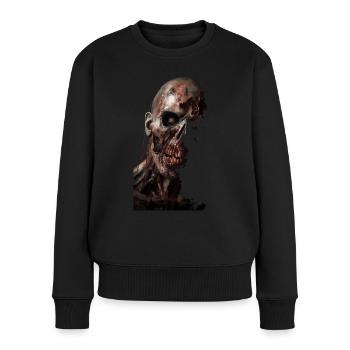 Zombie Teddy Halloween Horror Monster Blood - Women's Premium Organic Jumper - black - Front - Julia (174cm)