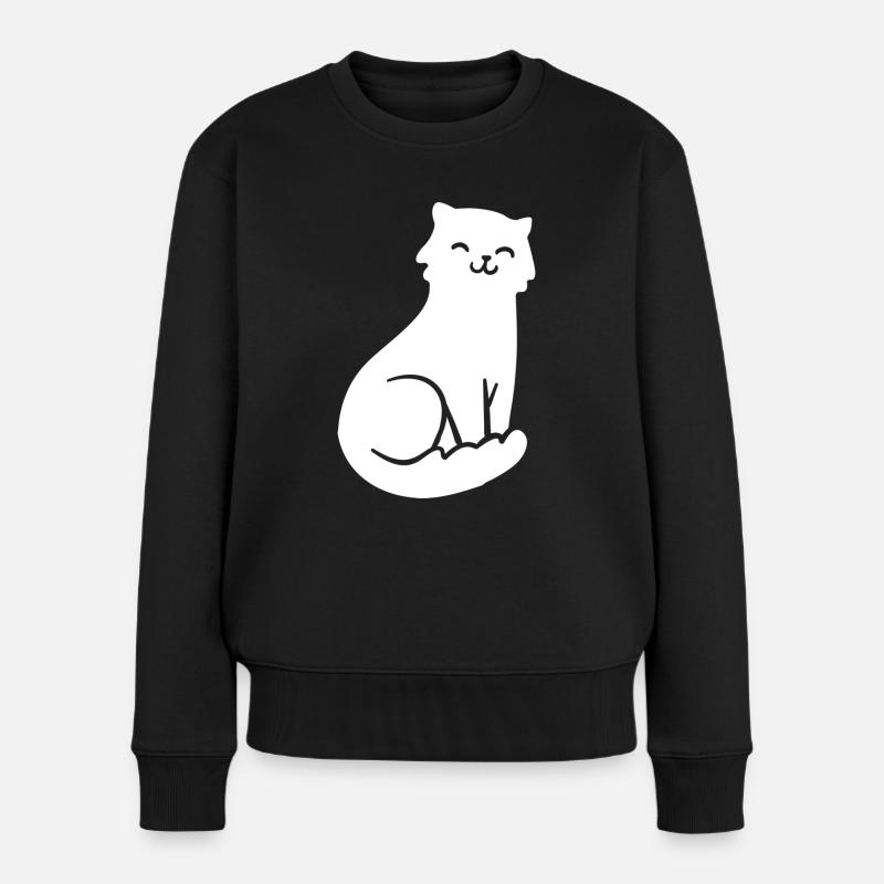 Chat Chats - Pull Premium bio Femme - noir