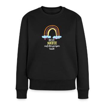 Nichte Geburtstag Beste Nichten Patenkind Niece - Frauen Premium Bio Pullover - Schwarz - Vorne - Julia (174cm)