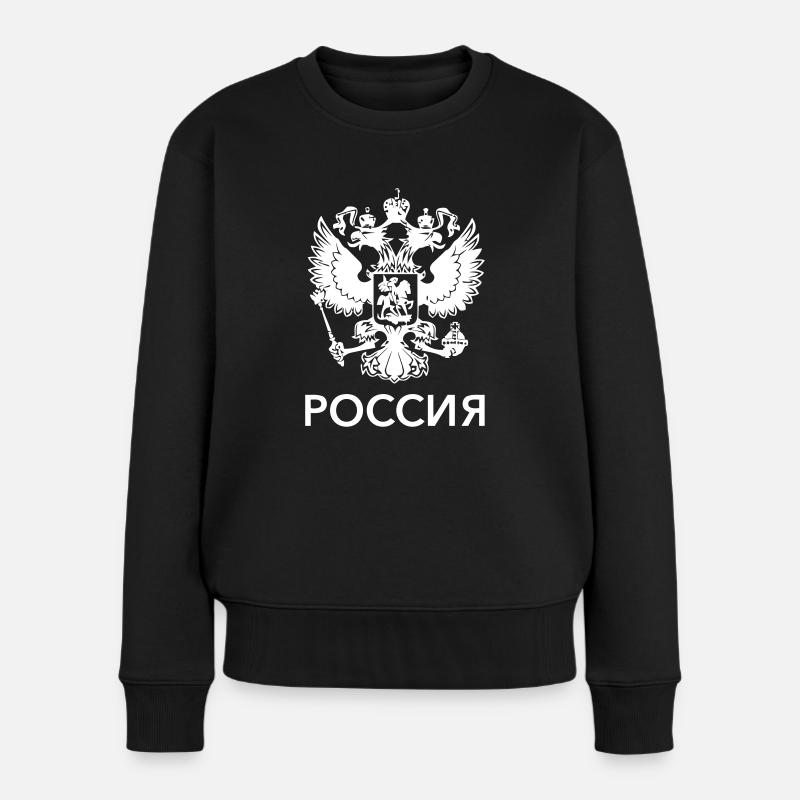 Russia - Pull Premium bio Femme - noir