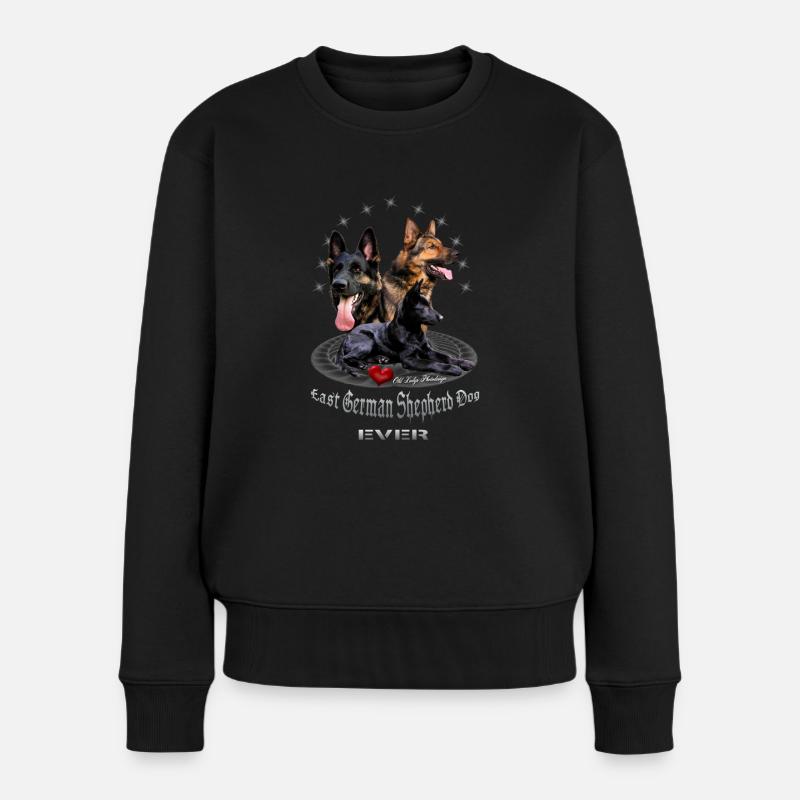 Ost-DSH - Frauen Premium Bio Pullover - Schwarz