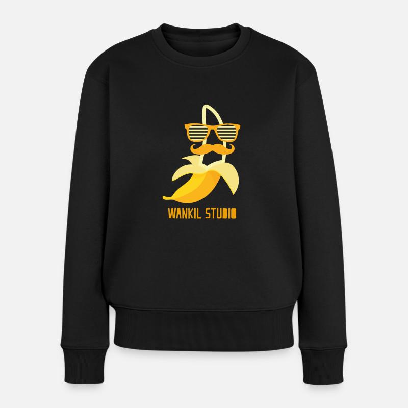 Hipster Banana - Pull Premium bio Femme - noir
