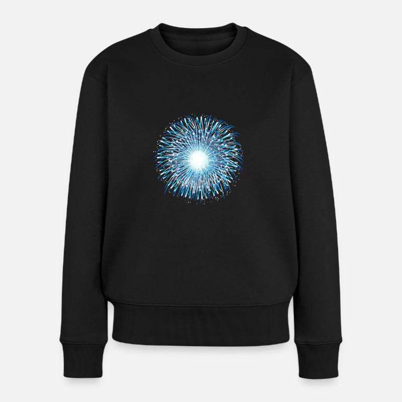 Bonne année de feux d’artifice! - Pull Premium bio Femme - noir