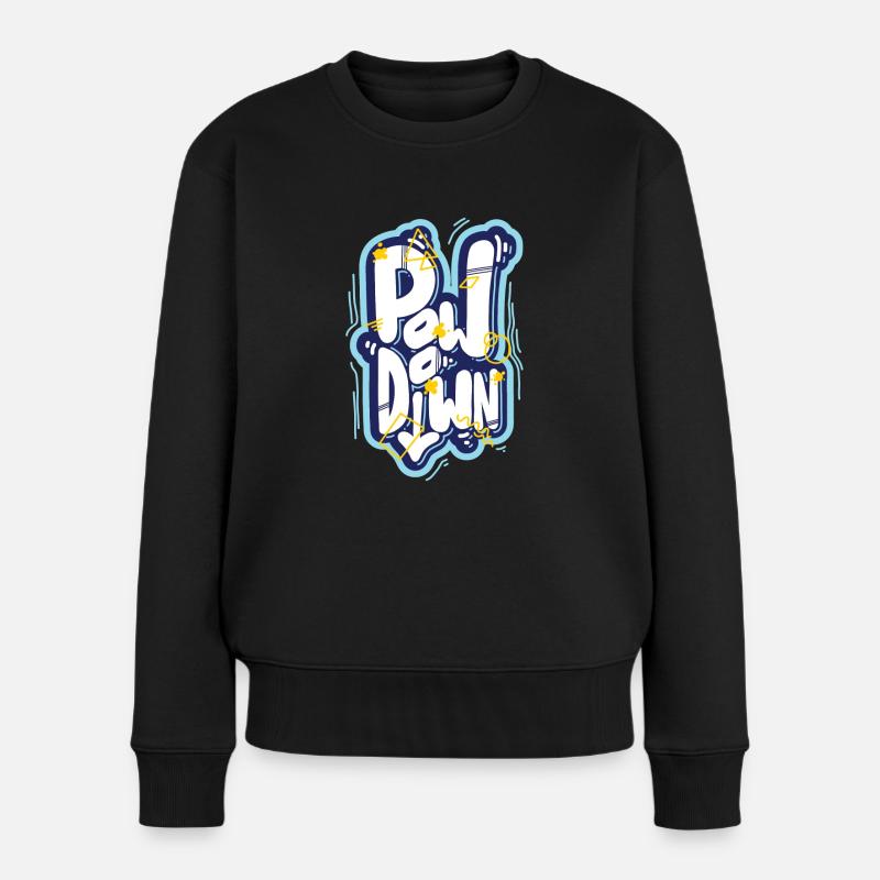 Pow Down - Pull Premium bio Femme - noir