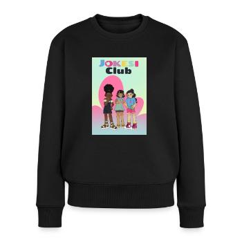 Jokesi Club - Frauen Premium Bio Pullover - Schwarz - Vorne - Julia (174cm)