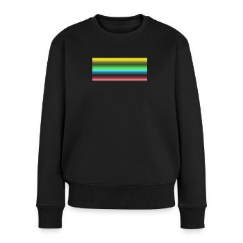 REGENBOGEN - Frauen Premium Bio Pullover - Schwarz - Vorne - Julia (174cm)