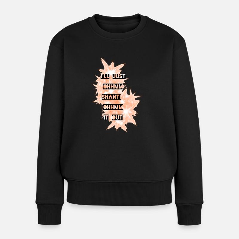 Ohm - Frauen Premium Bio Pullover - Schwarz