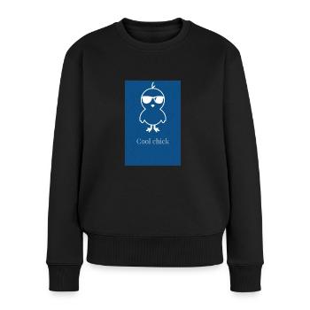 Cool chick - Women's Premium Organic Jumper - black - Front - Julia (174cm)
