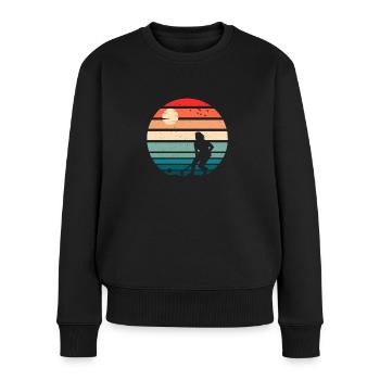 Hockeyeuse - Pull Premium bio Femme - noir - Devant - Julia (174cm)
