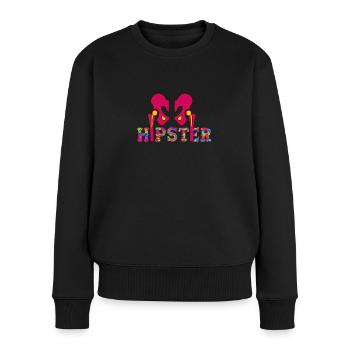 Funny Hippster Hip Replacement Surgery | - Women's Premium Organic Jumper - black - Front - Julia (174cm)