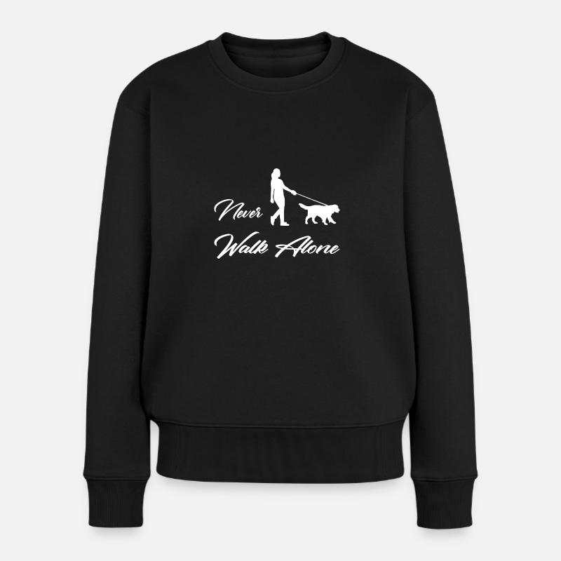 Hund - Frauen Premium Bio Pullover - Schwarz