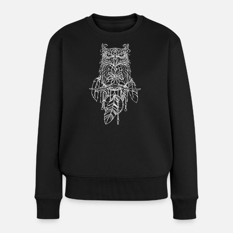 Chouette de rêve - Pull Premium bio Femme - noir