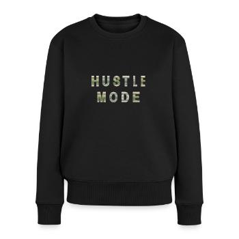 Hustle Fashion Dollar Bill Texture Inspiration - Women's Premium Organic Jumper - black - Front - Julia (174cm)