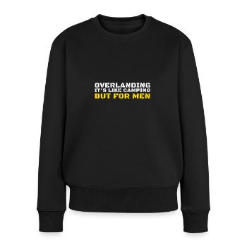 Overlanding Zubehör, Overlanding Gear, Offroad - Frauen Premium Bio Pullover - Schwarz - Vorne - Julia (174cm)