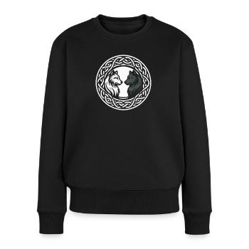 Innere Tiere - Frauen Premium Bio Pullover - Schwarz - Vorne - Julia (174cm)