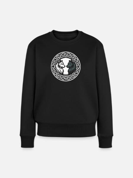 Innere Tiere - Frauen Premium Bio Pullover - Schwarz