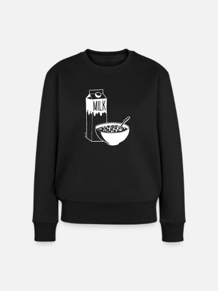 Dice Krispies - Weiß - Frauen Premium Bio Pullover - Schwarz