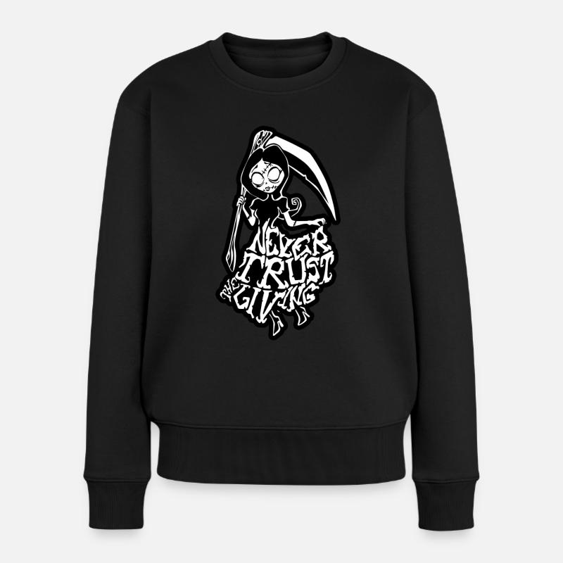 Never Trust the Living - Goth Girl - Pull Premium bio Femme - noir
