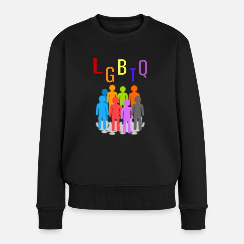 Les LGBTQ - Pull Premium bio Femme - noir