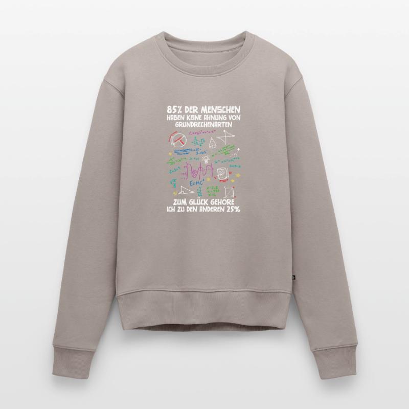 85% have no idea about basic arithmetic Women's Premium Organic Jumper
