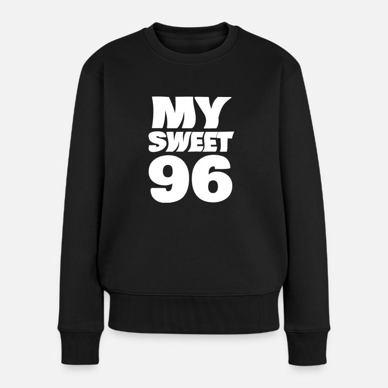 96 - Women's Premium Organic Jumper - black