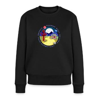 choose your direction, follow your dreams - Women's Premium Organic Jumper - black - Front - Julia (174cm)