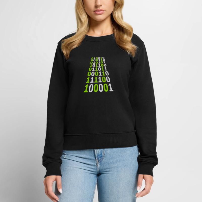 Binär Code Programm Sprache Frauen Premium Bio Pullover
