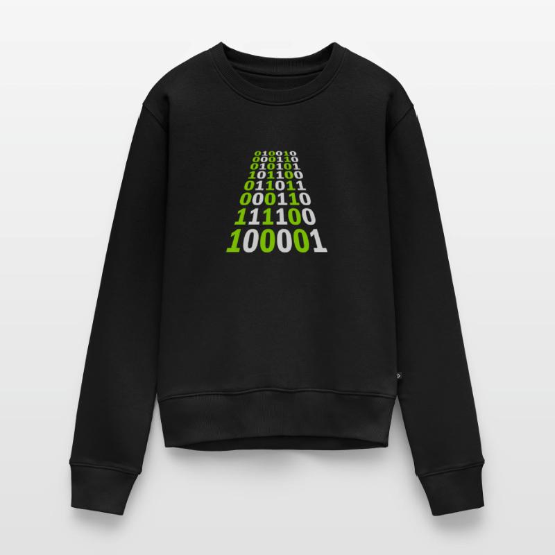 Binär Code Programm Sprache Frauen Premium Bio Pullover